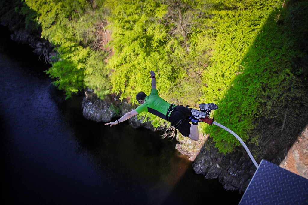 bungee jumping exercise class
