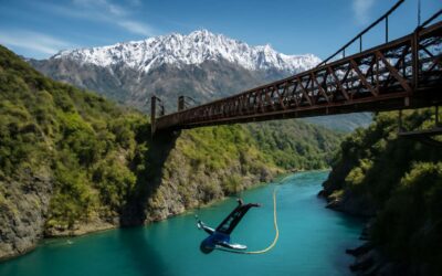 Ultimate thrill: bungee jumping in new zealand from iconic bridges and cliffs