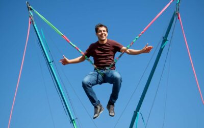 Experience the ultimate rush with a bungee jumping trampoline adventure.