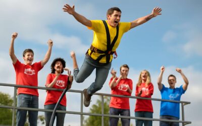 Leap for a cause with bungee jumping for charity and change lives.