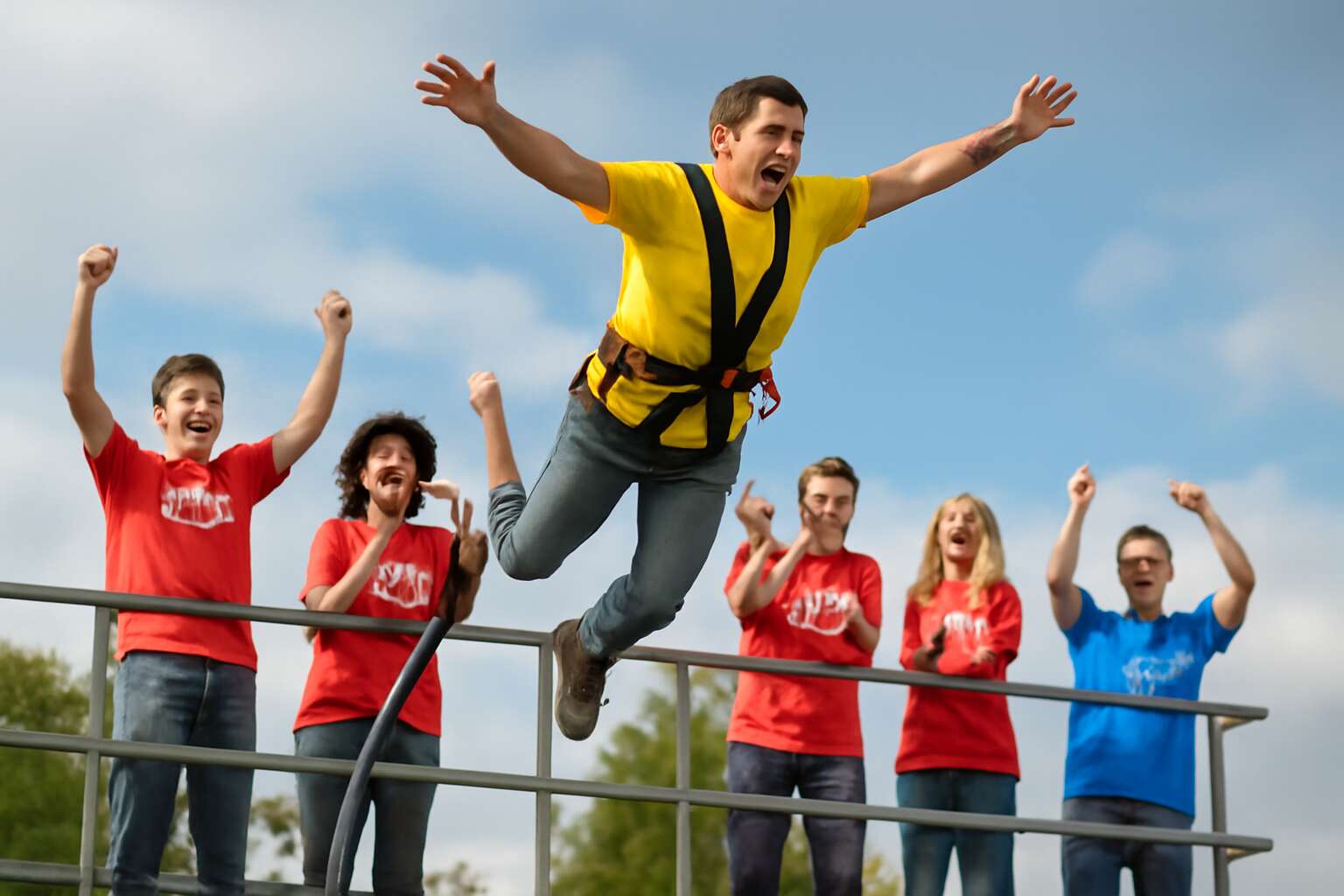 bungee jumping for charity