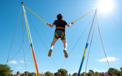 Feel the thrill of trampoline bungee jumping: gravity-defying fun for daredevils