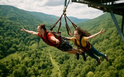Experience the thrill of bungee jumping tandem for two—unforgettable shared adventure.