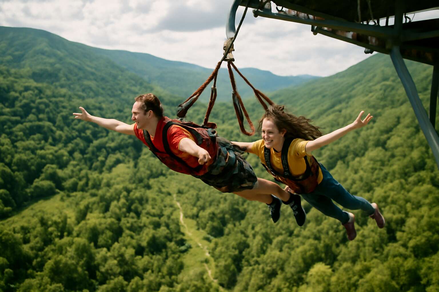 bungee jumping tandem