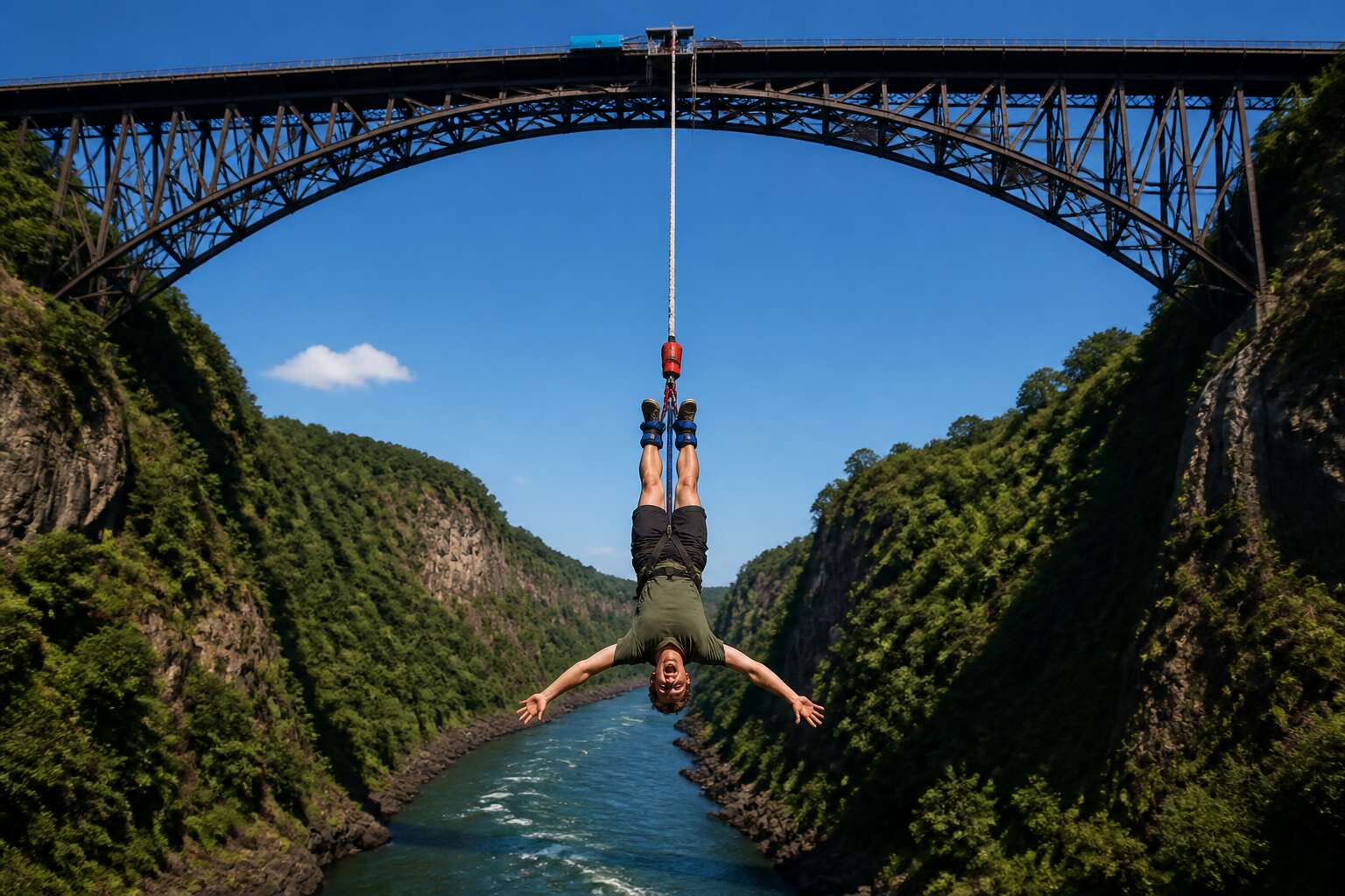 bungee jumping from bridge